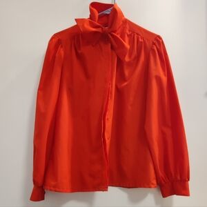 Vintage Tie Neck Blouse